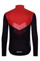 HOLOKOLO Kolesarski dres z dolgimi rokavi zimski - ARROW WINTER - rdeča/črna