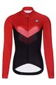 HOLOKOLO Kolesarski dres z dolgimi rokavi zimski - ARROW LADY WINTER - črna/rdeča
