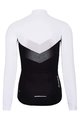 HOLOKOLO Kolesarski dres z dolgimi rokavi zimski - ARROW LADY WINTER - bela/črna