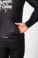 HOLOKOLO Kolesarski dres z dolgimi rokavi zimski - STREETBEAT WINTER - črna/bela