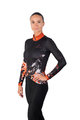 HOLOKOLO Kolesarski dres z dolgimi rokavi zimski - CAMOUFLAGE LADY WNT - rjava/črna