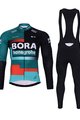 BONAVELO Kolesarski zimski set - BORA 2024 WINTER - rdeča/bela/črna/zelena