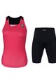 HOLOKOLO majica in kratke hlače - ENERGY LADY - črna/rožnata