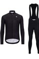 HOLOKOLO Kolesarski dolgi dres in hlače - STARLIGHT WINTER - črna