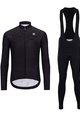 HOLOKOLO Kolesarski dolgi dres in hlače - STARLIGHT WINTER - črna