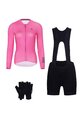 RIVANELLE Kolesarski mega set - VICTORIOUS - črna/rožnata