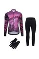 RIVANELLE Kolesarska  zimska jakna in hlače - ROSESCAPE - vijolična/črna