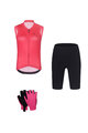 RIVANELLE Kolesarski mega set - PURE - črna/rožnata