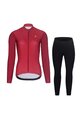 RIVANELLE Kolesarska  zimska jakna in hlače - PERFORMANCE WINTER - bordo/črna