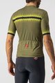 CASTELLI Kolesarski dres kratek rokav in kratke hlače - GRIMPEUR - zelena/črna