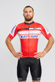 BONAVELO Kolesarski dres kratek rokav in kratke hlače - KATUSHA - črna/rdeča