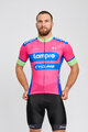 BONAVELO Kolesarski dres kratek rokav in kratke hlače - LAMPRE - rožnata/črna