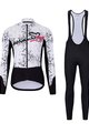 HOLOKOLO Kolesarska  zimska jakna in hlače - GRAFFITI LADY - črna/bela