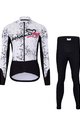 HOLOKOLO Kolesarska  zimska jakna in hlače - GRAFFITI LADY - bela/črna
