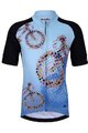 HOLOKOLO Kolesarski dres kratek rokav in kratke hlače - RIDERS KIDS - črna/modra/večbarvno