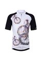 HOLOKOLO Kolesarski dres kratek rokav in kratke hlače - RIDERS KIDS - večbarvno/bela/črna