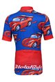 HOLOKOLO Kolesarski dres kratek rokav in kratke hlače - CARS - rdeča/črna/modra