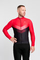 HOLOKOLO Kolesarski dres z dolgimi rokavi zimski - ARROW WINTER - rdeča/črna