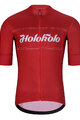 HOLOKOLO Kolesarski dres kratek rokav in kratke hlače - GEAR UP  - črna/rdeča