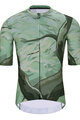 HOLOKOLO Kolesarski dres kratek rokav in kratke hlače - FOREST  - zelena/oranžna/rjava