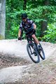 HOLOKOLO Kolesarski dres s kratkimi rokavi - HIDE N SEEK MTB - črna/siva