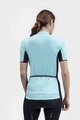 ALÉ Kolesarski dres kratek rokav in kratke hlače - COLOR BLOCK LADY - črna/modra