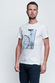 NU. BY HOLOKOLO Kolesarska  majica s kratkimi rokavi - DON'T QUIT - bela/modra