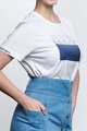NU. BY HOLOKOLO Kolesarska  majica s kratkimi rokavi - CURIOSITY - bela/modra