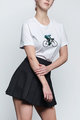 NU. BY HOLOKOLO Kolesarska  majica s kratkimi rokavi - BEHIND BARS - bela/zelena