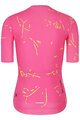 RIVANELLE Kolesarski dres kratek rokav in kratke hlače - PASSION - rumena/rožnata