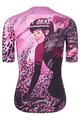 RIVANELLE Kolesarski dres kratek rokav in kratke hlače - ROSESCAPE - rožnata/vijolična