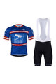 BONAVELO Kolesarski dres kratek rokav in kratke hlače - US POSTAL - črna/modra