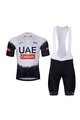 BONAVELO Kolesarski dres kratek rokav in kratke hlače - UAE 2025 - črna/bela