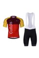 BONAVELO Kolesarski dres kratek rokav in kratke hlače - COFIDIS 2025 - črna/oranžna/rdeča