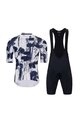 HOLOKOLO Kolesarski dres kratek rokav in kratke hlače - set - črna/bela