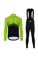 HOLOKOLO Kolesarska  zimska jakna in hlače - ARROW II. WINTER - črna/zelena
