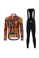 HOLOKOLO Kolesarska  zimska jakna in hlače - WILDLY WINTER - večbarvno/črna/rumena