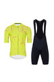 HOLOKOLO Kolesarski dres kratek rokav in kratke hlače - PASSION - rumena/rožnata