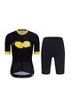 RIVANELLE Kolesarski dres kratek rokav in kratke hlače - FRUIT LADY - rumena/črna
