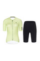 RIVANELLE Kolesarski dres kratek rokav in kratke hlače - VICTORIOUS ELITE - svetlo zelena/črna