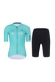 RIVANELLE Kolesarski dres kratek rokav in kratke hlače - VICTORIOUS ELITE - turkizna/črna