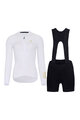 HOLOKOLO Kolesarski dolgi dres in hlače - VICTORIOUS ELITE  - bela