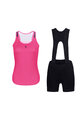 HOLOKOLO Kolesarski dres kratek rokav in kratke hlače - SPARK ELITE - rožnata/črna