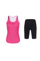 HOLOKOLO Kolesarski dres kratek rokav in kratke hlače - SPARK ELITE - črna/rožnata
