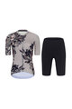 RIVANELLE Kolesarski dres kratek rokav in kratke hlače - BAROC - siva/črna