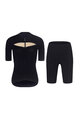 RIVANELLE Kolesarski dres kratek rokav in kratke hlače - GLAMOR - črna
