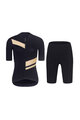RIVANELLE Kolesarski dres kratek rokav in kratke hlače - GLAMOR - črna/bež