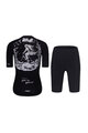 RIVANELLE Kolesarski dres kratek rokav in kratke hlače - MOONLIGHT - bela/črna