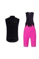 RIVANELLE Kolesarski dres kratek rokav in kratke hlače - PURE - rožnata/črna