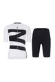 RIVANELLE Kolesarski dres kratek rokav in kratke hlače - MISSVELOAIRE - črna/bela
